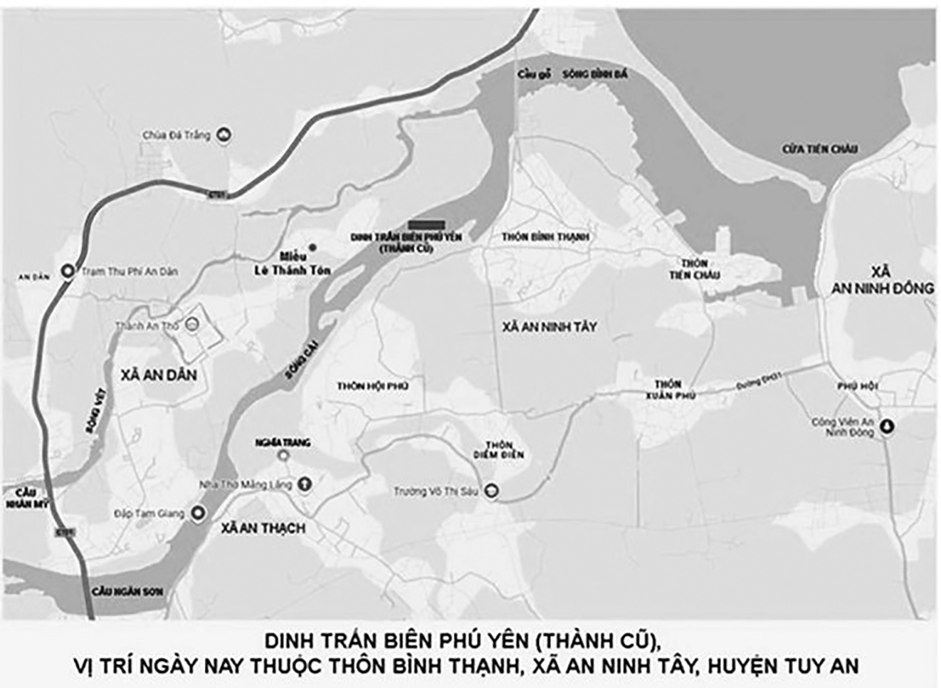 Vị trí Dinh Trấn Biên Phú Yên, nơi Anrê Phú Yên được rửa tội (p2)